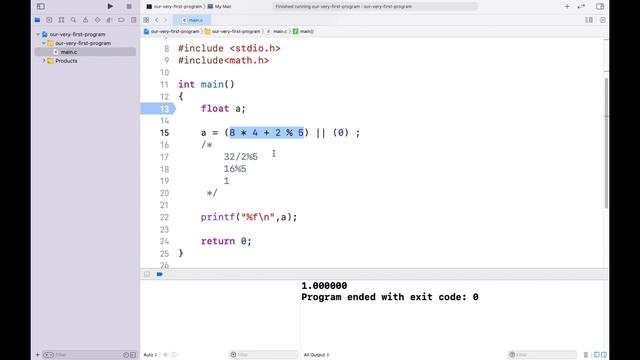 #3.7 | C Programming from Zero to Hero | Precedence & Associativity Program