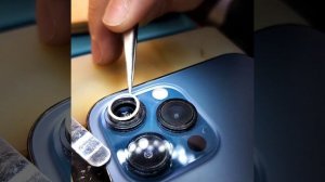 Camera glass iPhone 12PM / Замена стекла камеры Айфон 12 про Макс.