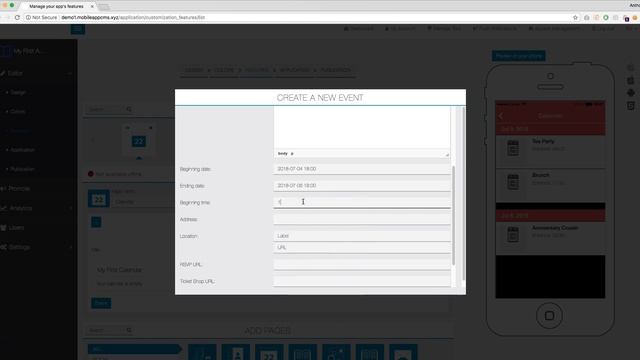 App Builder -App Builder App Builder Pro Features overview Calendar nomusic смотреть онлайн