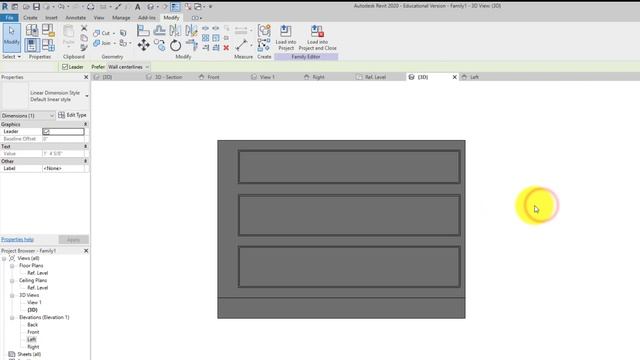 Revit Basics - Tiny House - 11 kitchen base cabinets смотреть онлайн