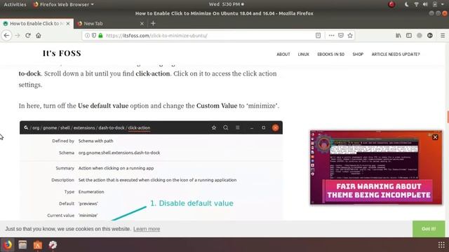 HOW TO CLICK TO MINIMIZE UBUNTU | LINUX (2019) смотреть онлайн