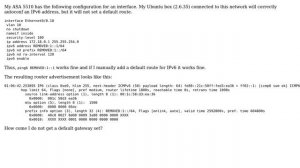 DevOps & SysAdmins: Linux does not get IPv6 default gateway from Cisco ASA5510 on autoconf