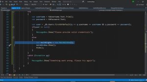 Building a C# Winforms Application - Create Simple Login Function | Trevoir Williams