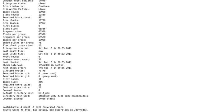 mounting ext4 fs with block size of 65536 (2 Solutions!!)