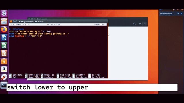 Switch character case using 'tr' | Shell 06 (NO VOICE OVER) #ubuntu #shellscripting
