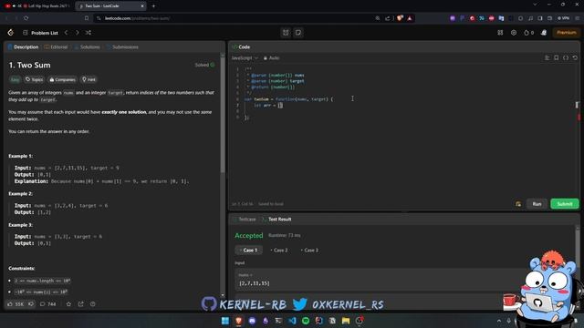 Two Sum - LeetCode with Python, Rust, and JavaScript