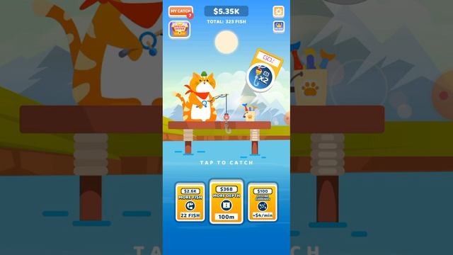 How to complete Reach 10000 Meters idle Furry Fishing game Latest tricks 2023 /English tutorial 202 смотреть онлайн