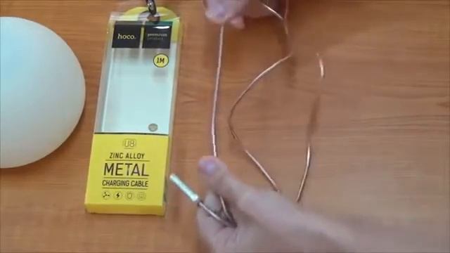 Металический провод для iphone HOCO смотреть онлайн