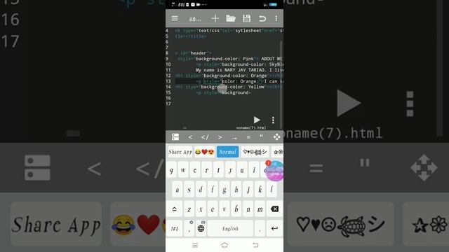 MY HTML WEBPAGE