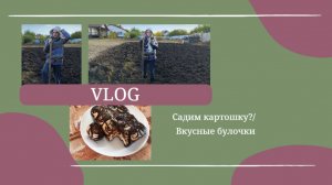 VLOG Садим картошку_ Вкусные булочки🍩