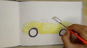 Drawing a Jaguar F-type Convertible | Cars | #MyArtLab