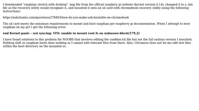 Raspberry Pi: raspbian: unable to mount root fs on uknown block смотреть онлайн