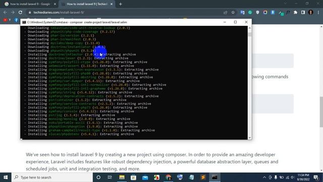 How to install Laravel 9