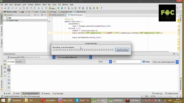 How to record Android screen through Android Studio in HQ смотреть онлайн