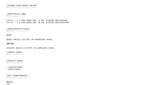 Unix & Linux: Alsa doesn't recognize soundcards but kernel does