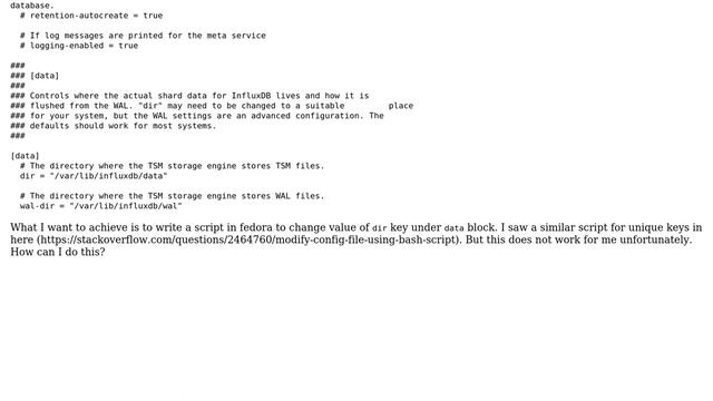 Unix & Linux: How to change value of a key from terminal among non-unique keys in a .conf file?