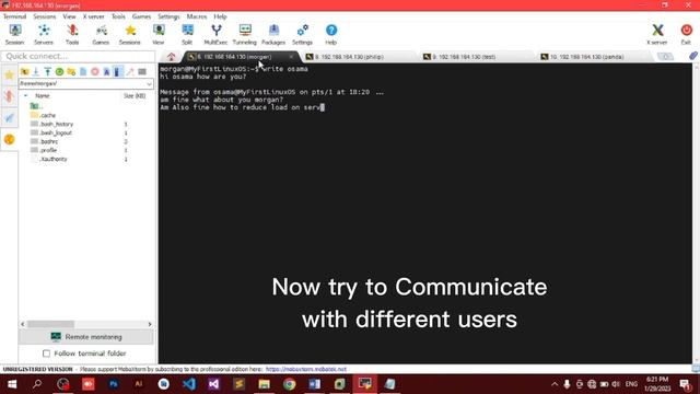 Linux Tutorial: Talking to Users Linux Ubuntu |  wall, write Commands | Urdu /Hindi