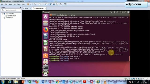 GCC C programming build and execute in Linux environment