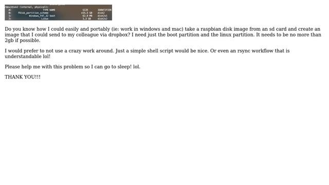 Move a raspberry disk image from sd card to .img file with only linux and boot partitions. Not... смотреть онлайн
