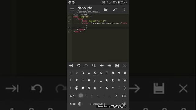 Bài 1:Hướng dẫn cài đặt phần mềm code trên điện thoại смотреть онлайн