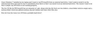 How to run Linux Live CD from a portable hard drive?