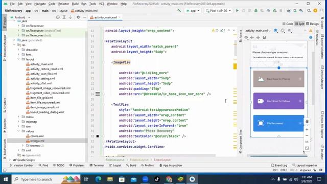 Free download source code android studio, Photo & Video recovery  apps full Project