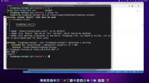 Rust: Kingkong web framework #1