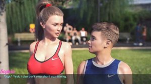 A wife and mother v0.130 gameplay/walkthrough-  sophia running with dylan