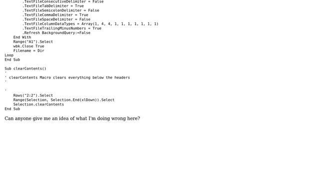 Unix & Linux: VBA in Excel 2013, Loop through files where the wildcard applies to the subdirectory