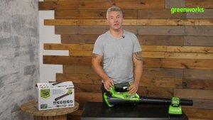 Воздуходув Greenworks G40AB (арт 2400807) / Распаковка