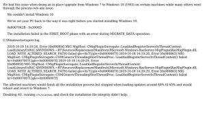 In-place Upgrade to WIndows 10 failed, 0x8007042B - 0x3000D