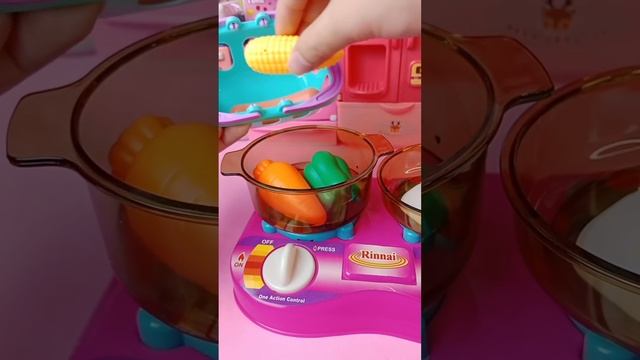 Cooking for lunch 🍳🍲🍚#miniaturekitchenset #asmrvideos