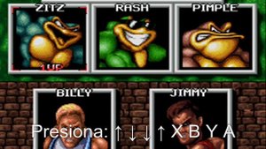 Battletoads & Double Dragon - Truco Seleccionar Nivel y Vidas