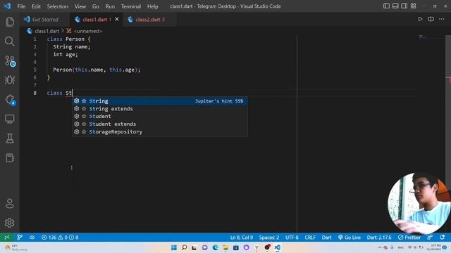 Flutter 0 dan | Dart dasturlash tilida Inheritance (Vorislik) | 11-dars