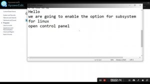 Enable the Subsystem Option for Linux in Windows || Easy Way to Enable😇