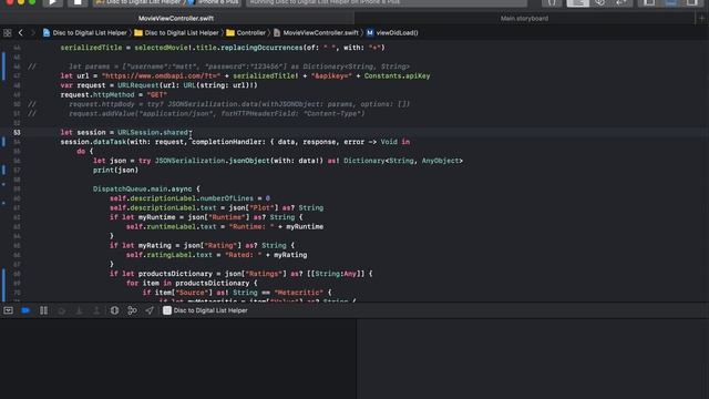 Calling an API iOS Development смотреть онлайн