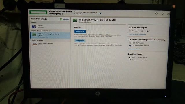 How to configure raid 1 via Intelligent Provisioning Gen10 server смотреть онлайн