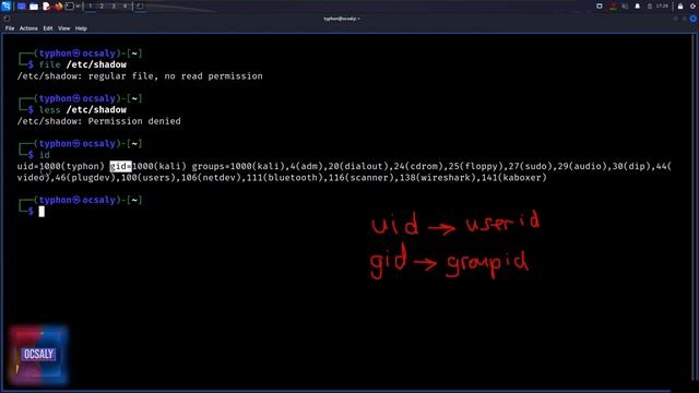 Differences between UID, GID and Shadow