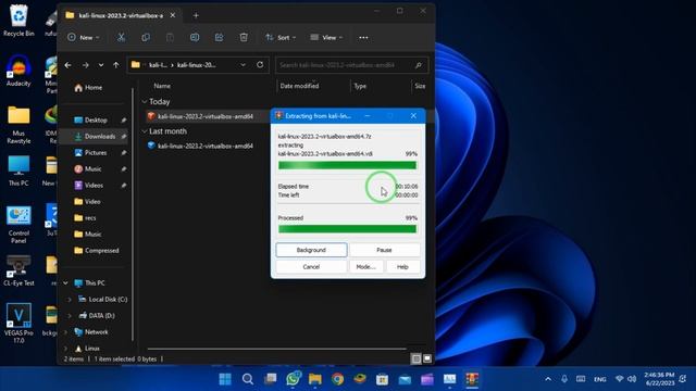 Kali linux on Vm Virtualbox (No Commentary)