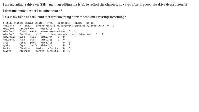 Not mounting after restart? смотреть онлайн