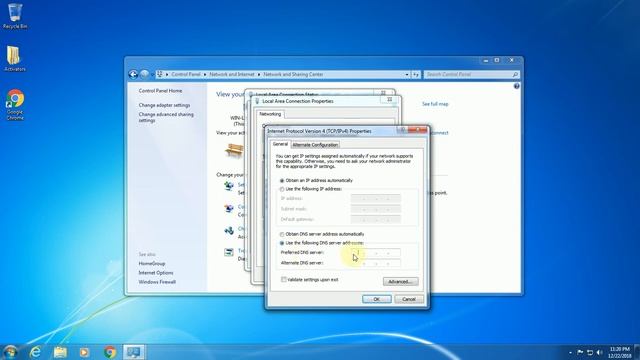 Windows 7 Eng Google DNS configuring смотреть онлайн