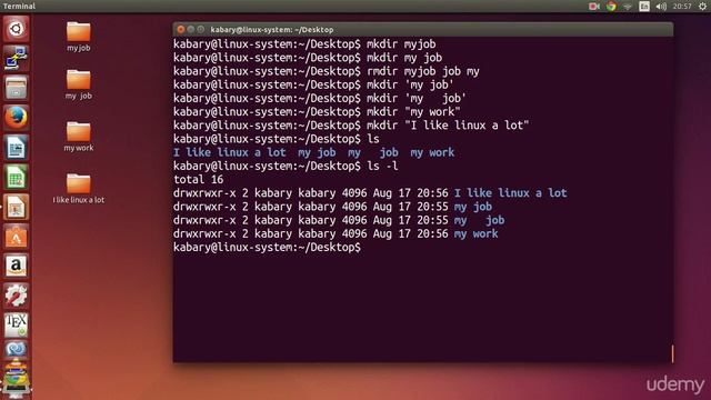 Linux Command Line Basics - Filenames and spaces смотреть онлайн