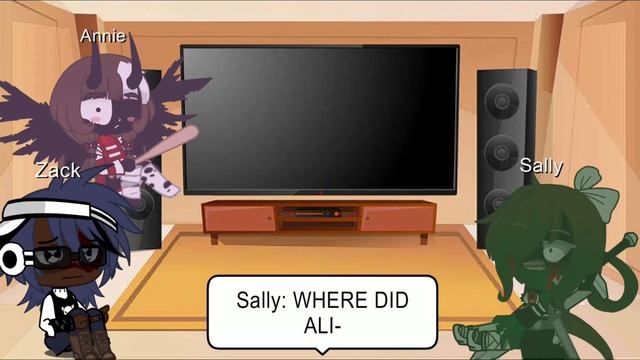 Sally Annie and Zack react to Alizias AUsBad Apple