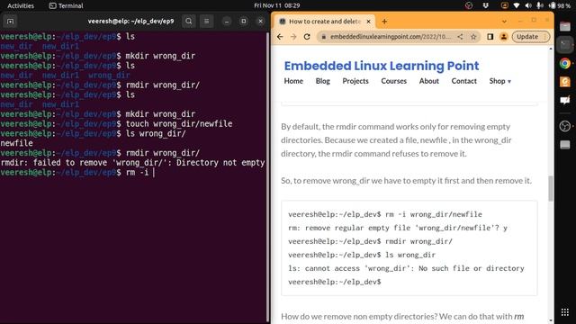 How to create and delete directories in Linux: How to work with Linux - Ep 9