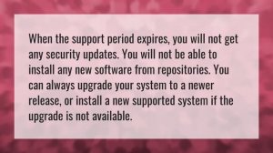 What happens when Ubuntu support ends?