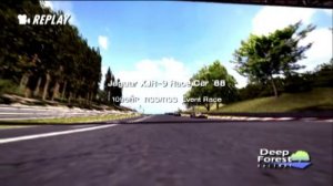 Jaguar XJR 9 Race Car : Deep Forest RaceWay -2/2Laps (Race & Replay)