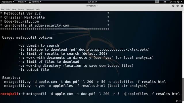 Ethical Hacking –Beginners to Expert Level(15 Information gathering   metagoofil tool in kali linux