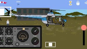 gameplay de pixel helicopter simulator