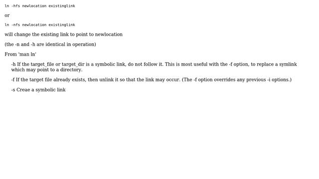 How to change a symlink in OS X? 5 Solutions!!