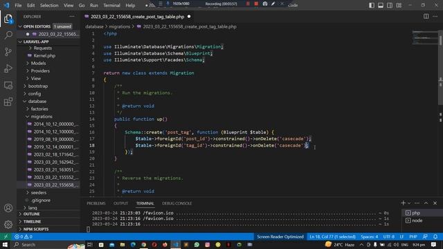 31 - Auto Detach Tags on Post Delete || Complete Laravel 9 for Beginners